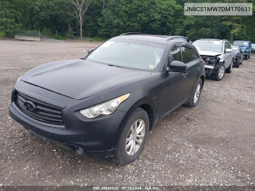 2013 Infiniti Fx37 VIN: JN8CS1MW7DM170631 Lot: 39842025