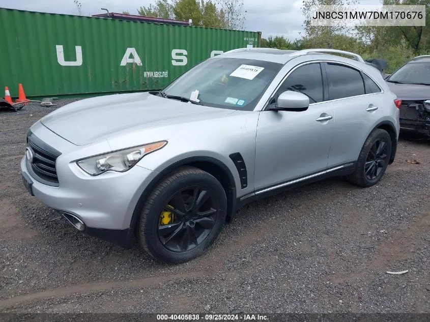 2013 Infiniti Fx37 VIN: JN8CS1MW7DM170676 Lot: 40405838