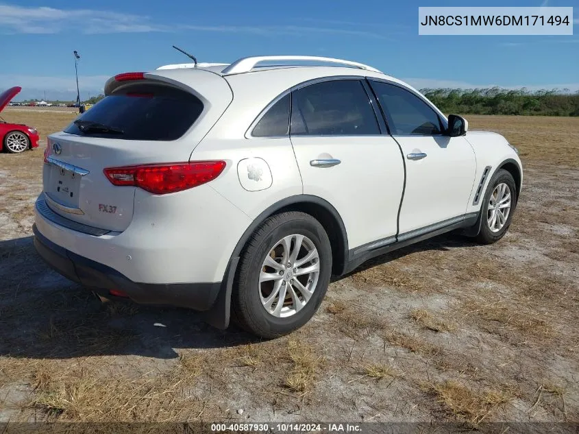 2013 Infiniti Fx37 VIN: JN8CS1MW6DM171494 Lot: 40587930