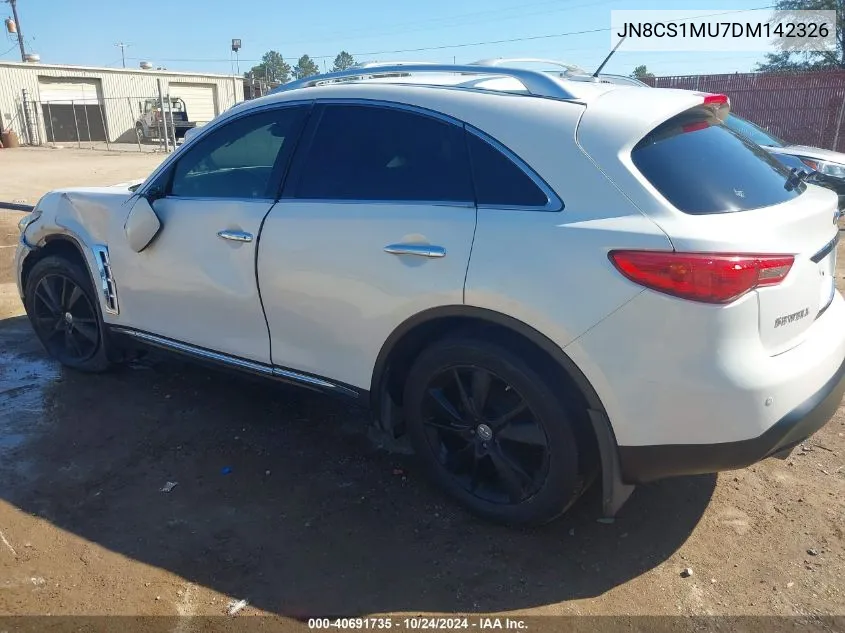 2013 Infiniti Fx37 VIN: JN8CS1MU7DM142326 Lot: 40691735