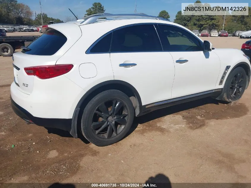 2013 Infiniti Fx37 VIN: JN8CS1MU7DM142326 Lot: 40691735