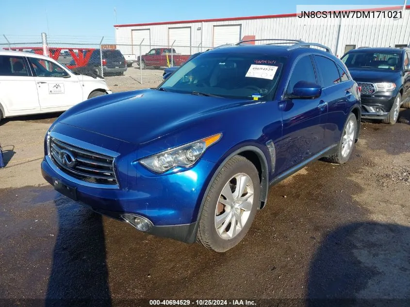 2013 Infiniti Fx37 VIN: JN8CS1MW7DM171021 Lot: 40694529