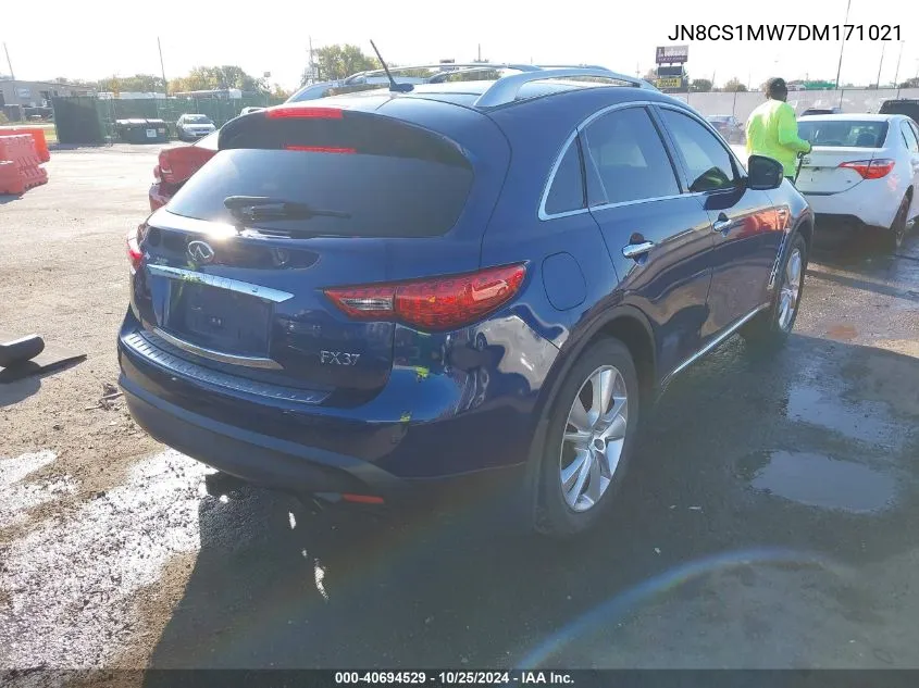 2013 Infiniti Fx37 VIN: JN8CS1MW7DM171021 Lot: 40694529