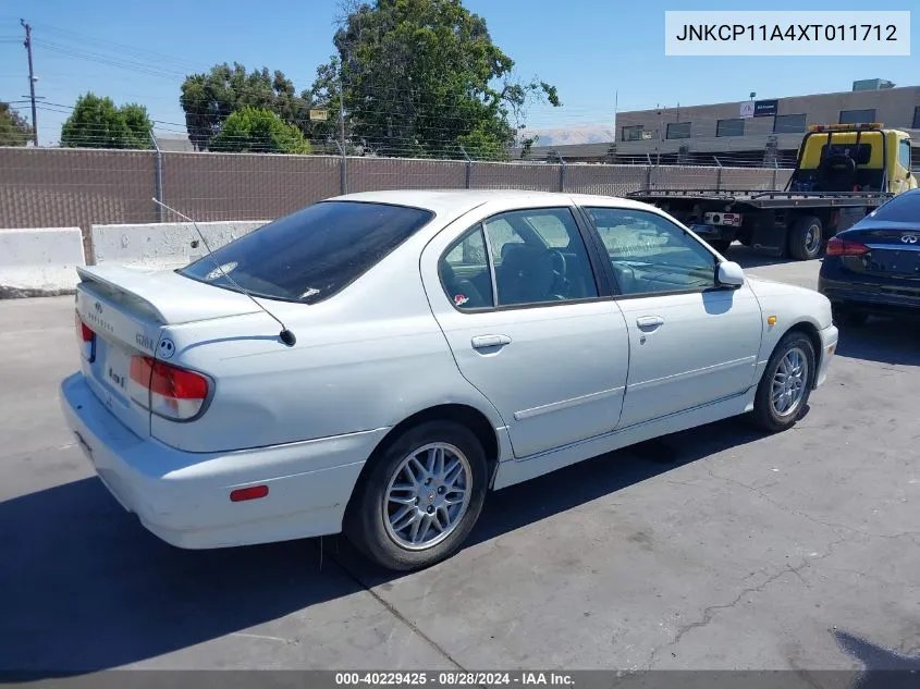 1999 Infiniti G20 Standard/Touring VIN: JNKCP11A4XT011712 Lot: 40229425