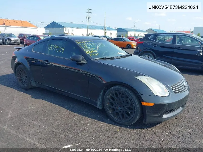 2003 Infiniti G35 VIN: JNKCV54E73M224024 Lot: 12099524