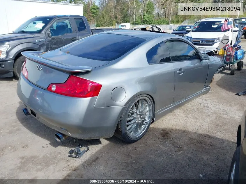 JNKCV54E93M218094 2003 Infiniti G35 Base W/Leather