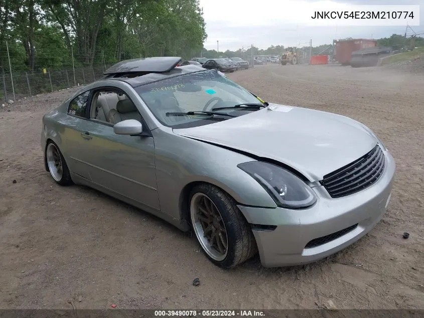 JNKCV54E23M210774 2003 Infiniti G35 Base W/6 Speed Manual