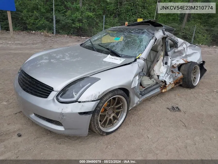 JNKCV54E23M210774 2003 Infiniti G35 Base W/6 Speed Manual