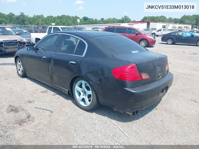 2003 Infiniti G35 Luxury Leather VIN: JNKCV51E33M013018 Lot: 40132819