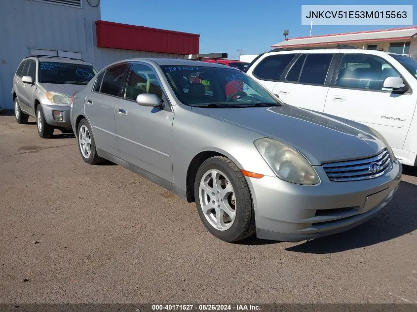 2003 Infiniti G35 Luxury Leather VIN: JNKCV51E53M015563 Lot: 40171527