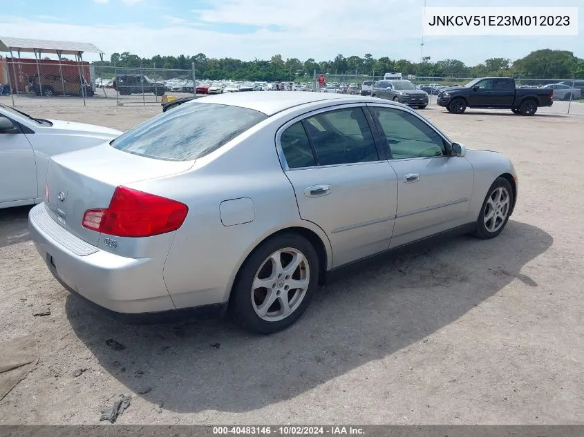 JNKCV51E23M012023 2003 Infiniti G35