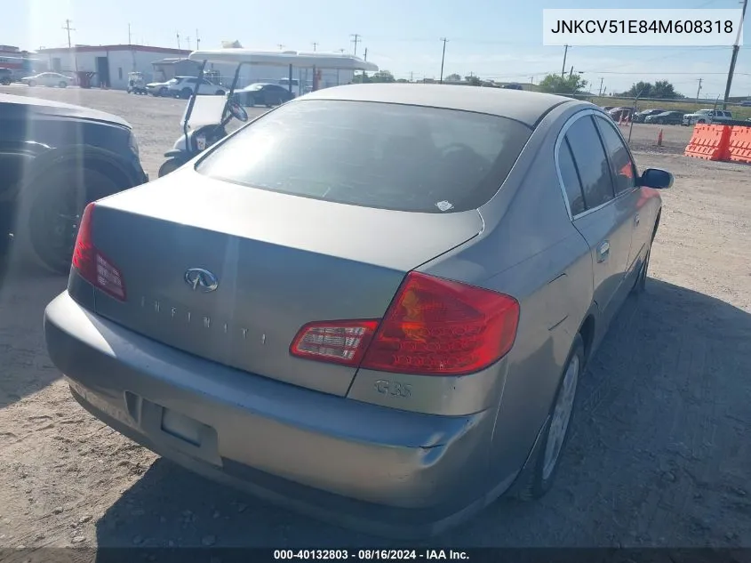 JNKCV51E84M608318 2004 Infiniti G35