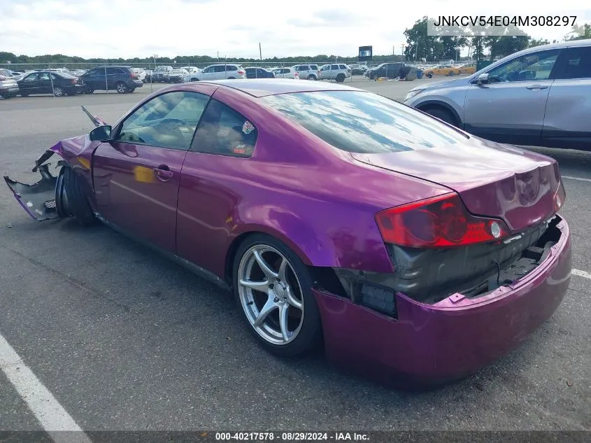 2004 Infiniti G35 VIN: JNKCV54E04M308297 Lot: 40217578