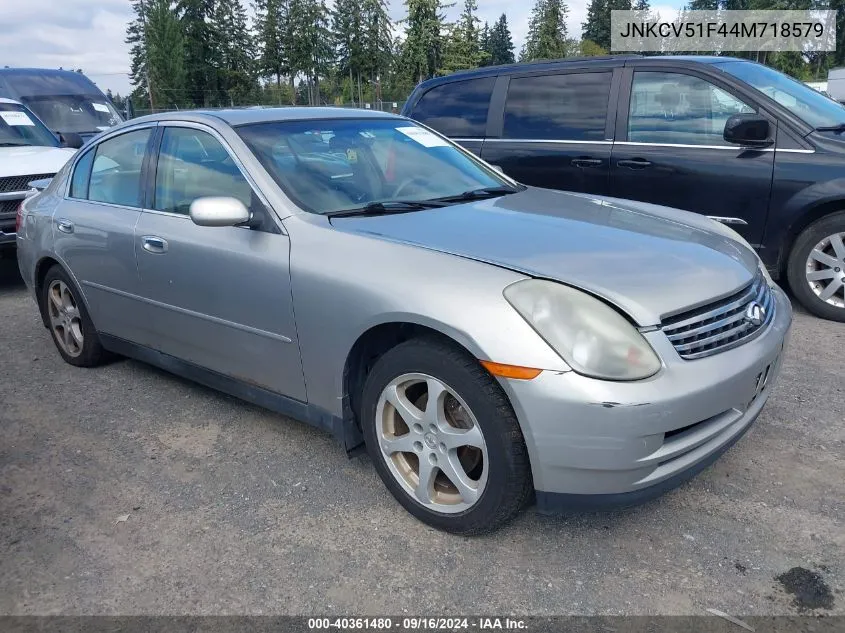 2004 Infiniti G35X VIN: JNKCV51F44M718579 Lot: 40361480