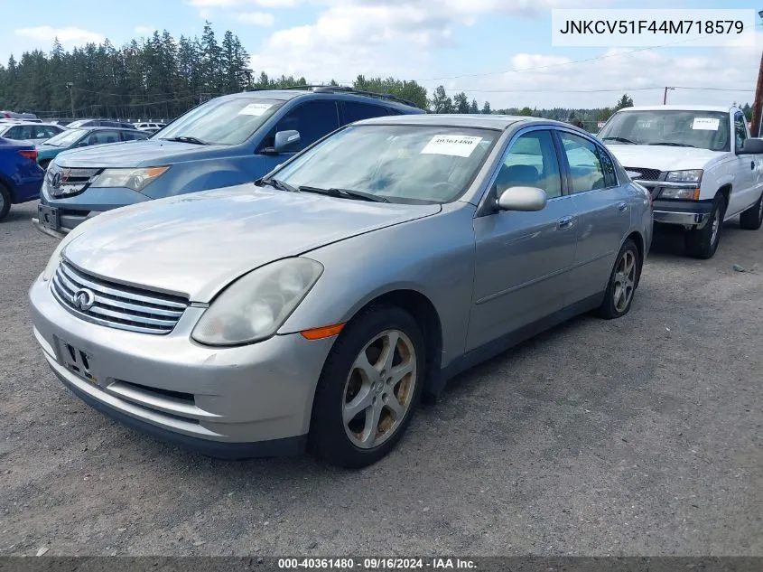 2004 Infiniti G35X VIN: JNKCV51F44M718579 Lot: 40361480