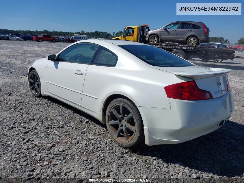 JNKCV54E94M822942 2004 Infiniti G35