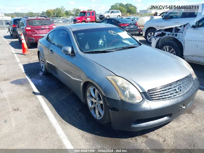 2004 Infiniti G35 VIN: JNKCV54E54M803711 Lot: 40481956