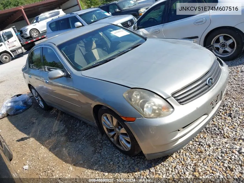 2004 Infiniti G35 VIN: JNKCV51E74M607516 Lot: 40580920