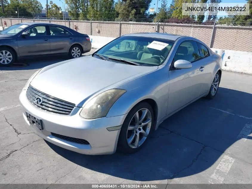 2004 Infiniti G35 VIN: JNKCV54E14M825222 Lot: 40655431