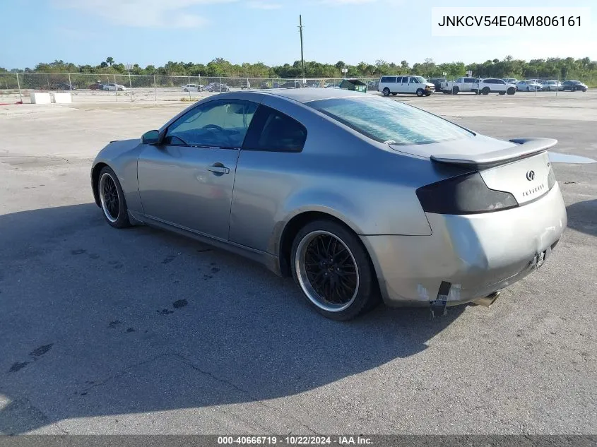 2004 Infiniti G35 VIN: JNKCV54E04M806161 Lot: 40666719