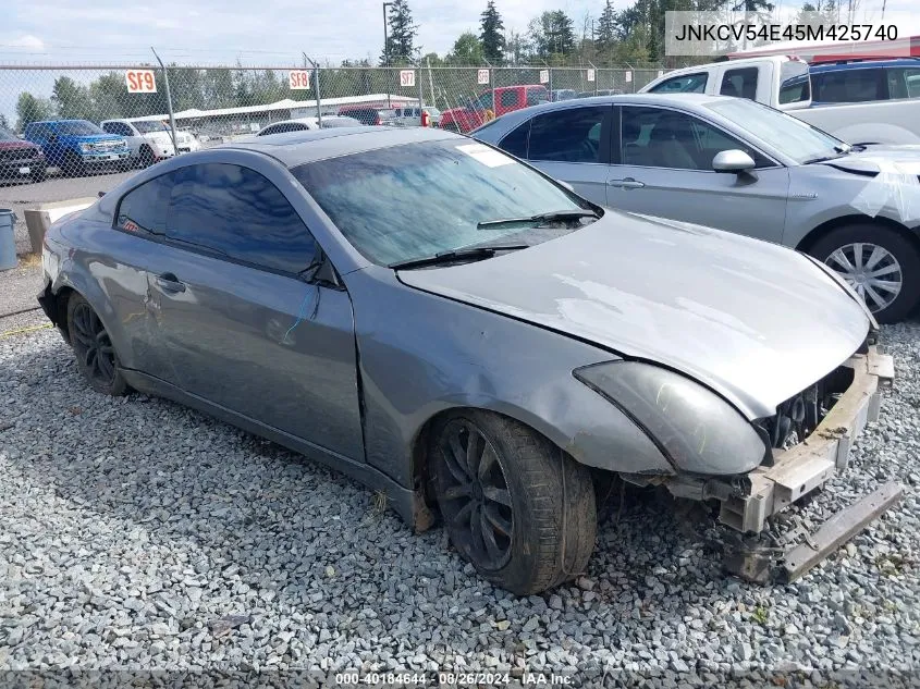 2005 Infiniti G35 VIN: JNKCV54E45M425740 Lot: 40184644