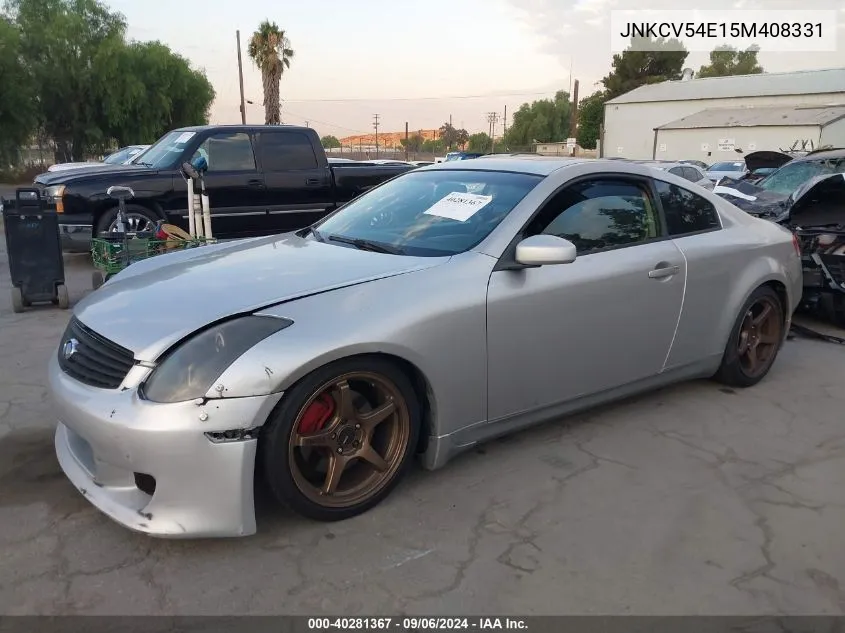 JNKCV54E15M408331 2005 Infiniti G35