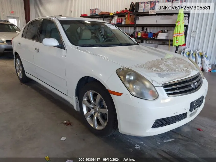 JNKCV51F25M305531 2005 Infiniti G35