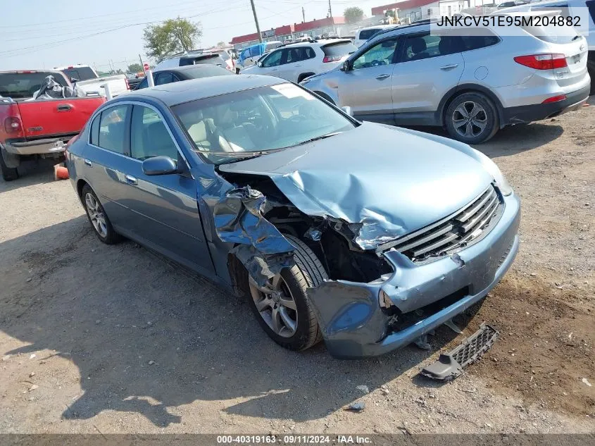 2005 Infiniti G35 VIN: JNKCV51E95M204882 Lot: 40319163