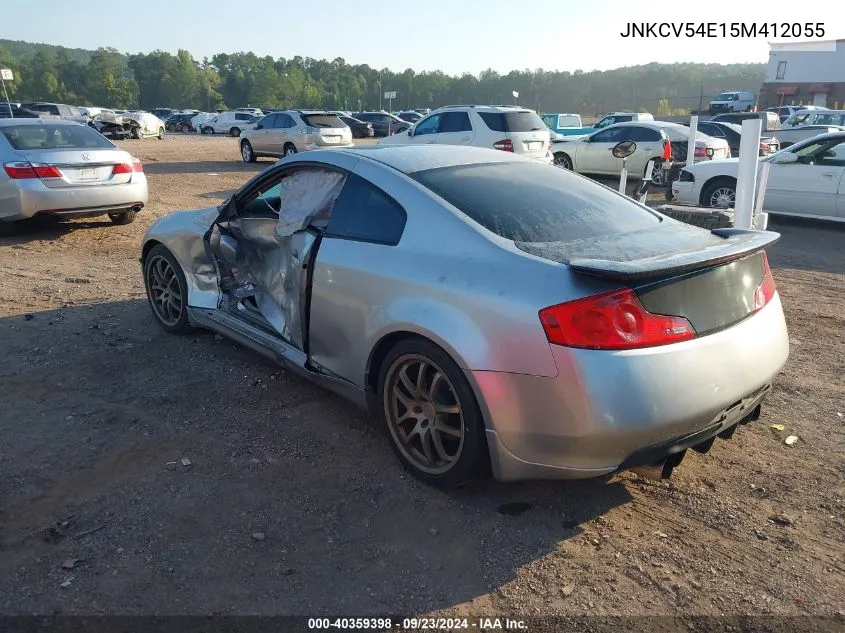 2005 Infiniti G35 VIN: JNKCV54E15M412055 Lot: 40359398