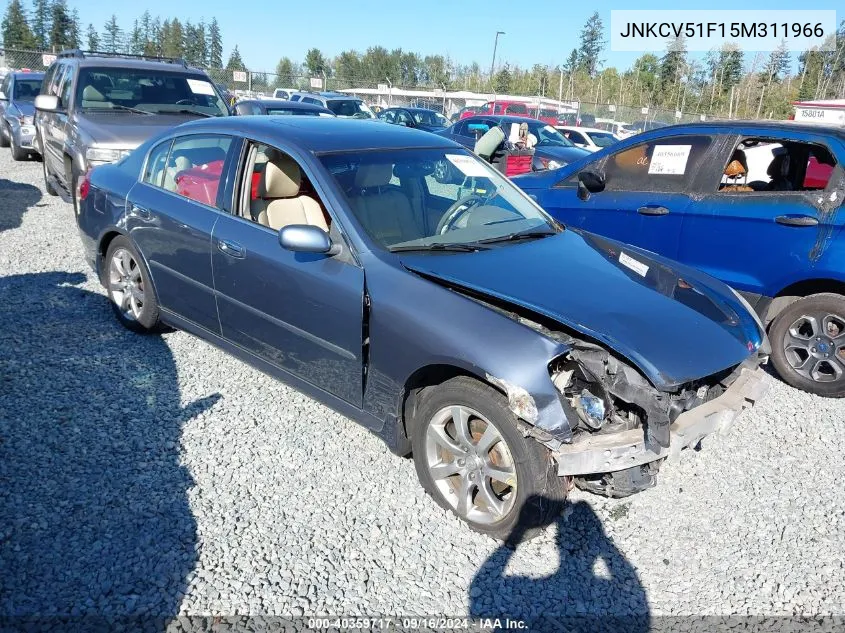 2005 Infiniti G35X VIN: JNKCV51F15M311966 Lot: 40359717