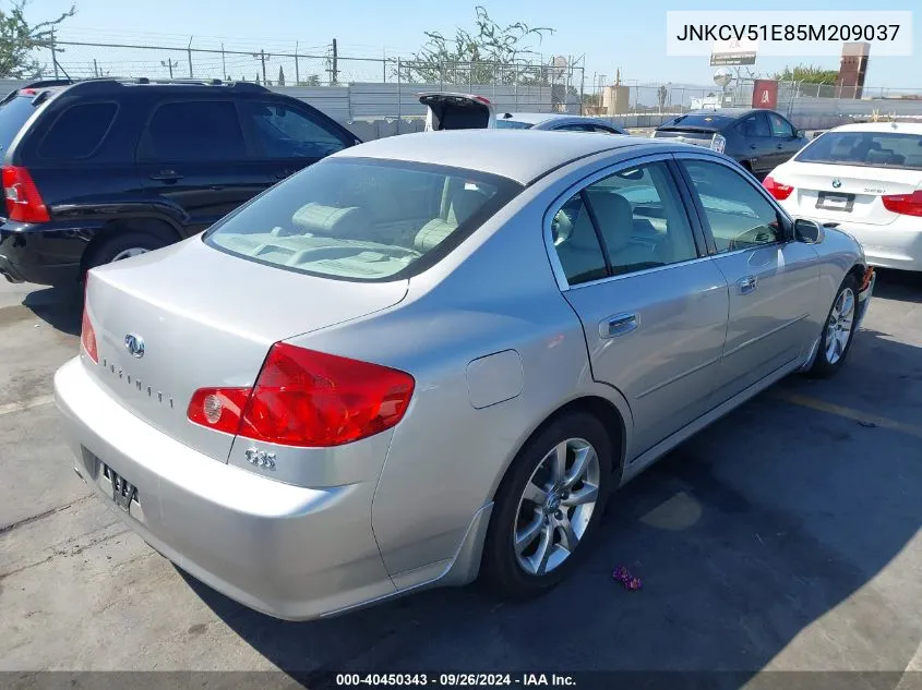 JNKCV51E85M209037 2005 Infiniti G35