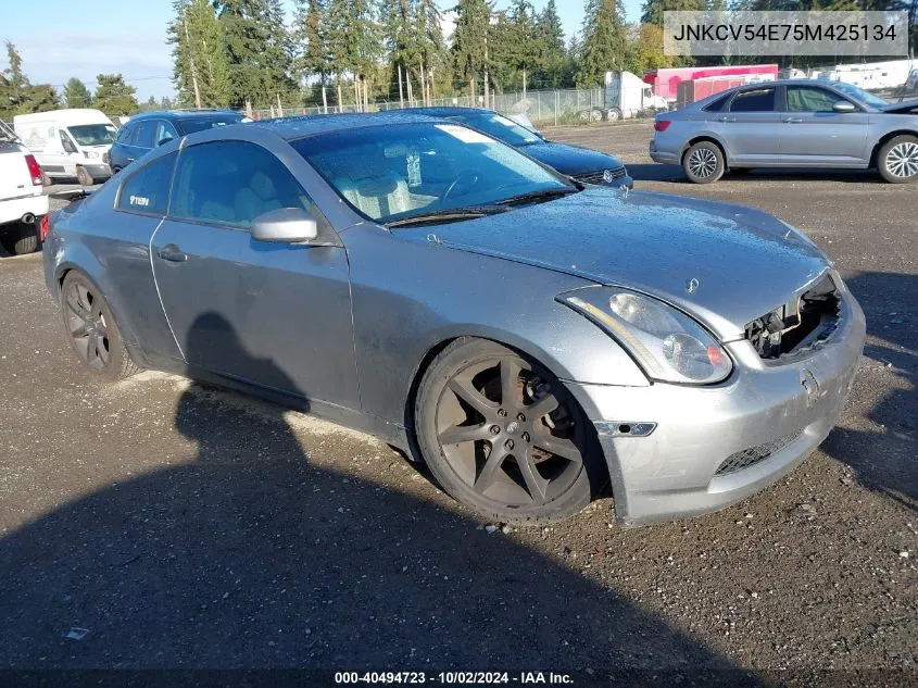 2005 Infiniti G35 VIN: JNKCV54E75M425134 Lot: 40494723