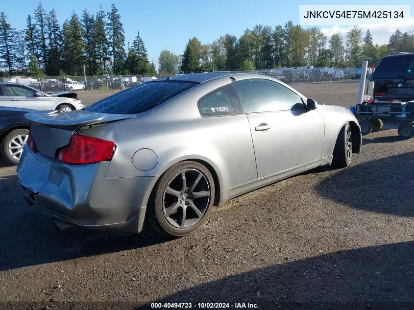 2005 Infiniti G35 VIN: JNKCV54E75M425134 Lot: 40494723