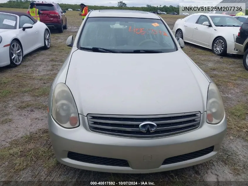 JNKCV51E25M207736 2005 Infiniti G35