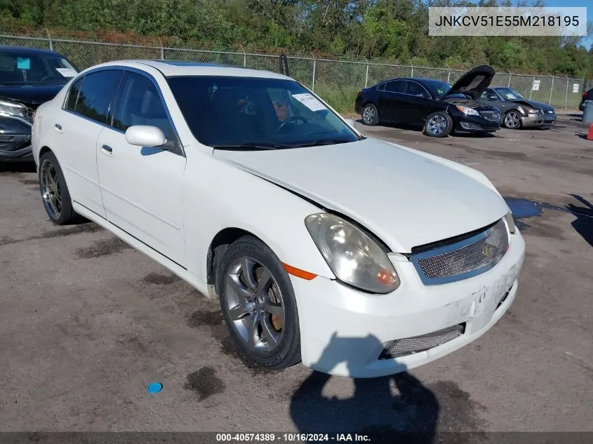 JNKCV51E55M218195 2005 Infiniti G35