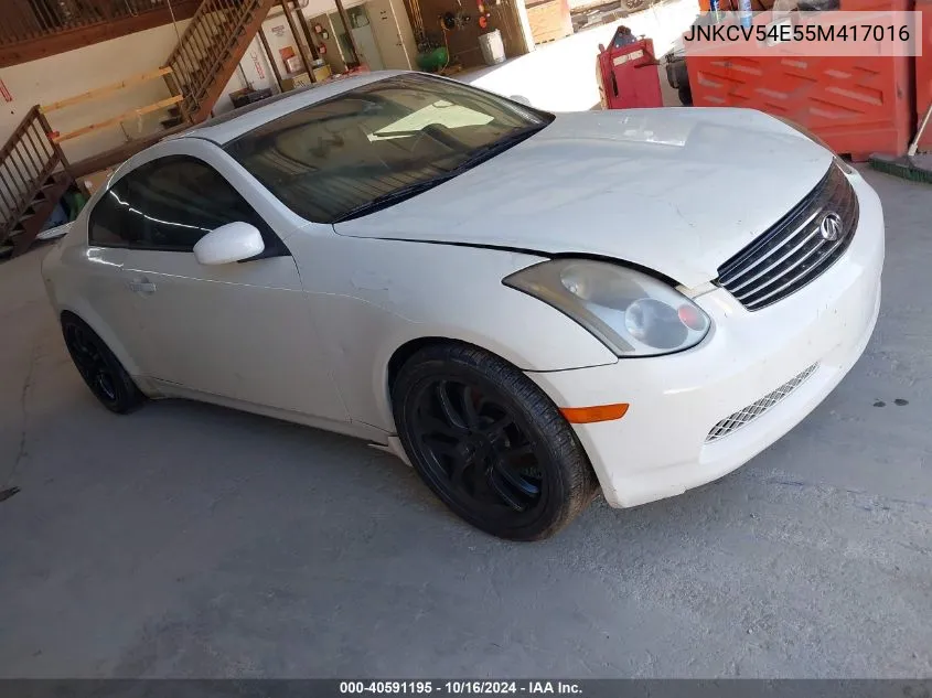 JNKCV54E55M417016 2005 Infiniti G35