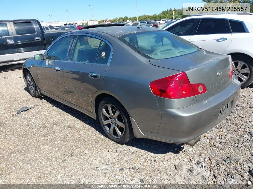 JNKCV51E45M225557 2005 Infiniti G35