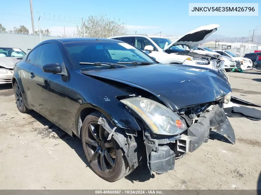 2005 Infiniti G35 VIN: JNKCV54E35M426796 Lot: 40660567