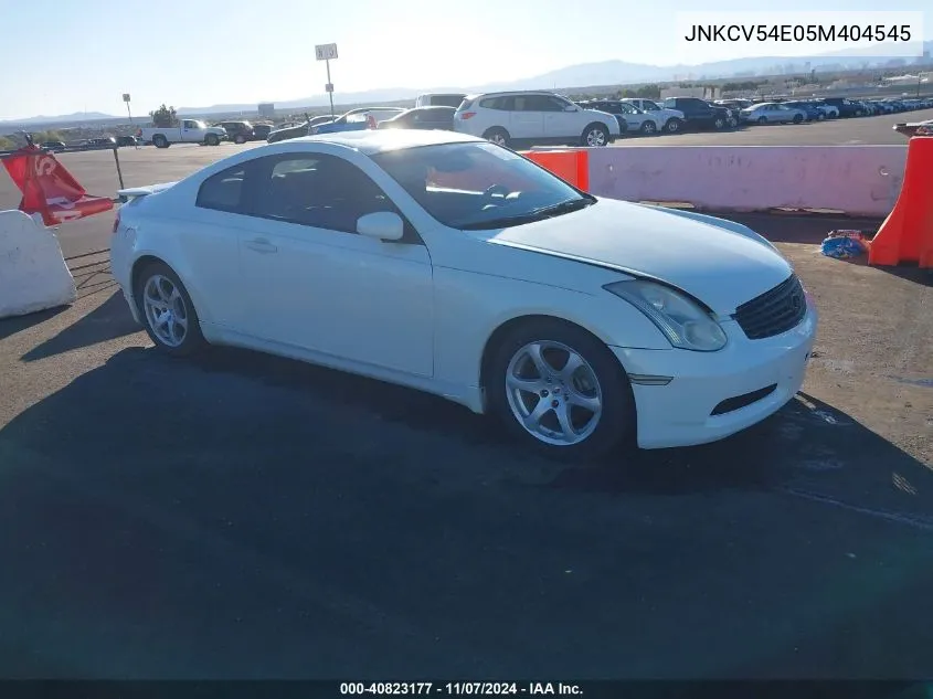 2005 Infiniti G35 VIN: JNKCV54E05M404545 Lot: 40823177