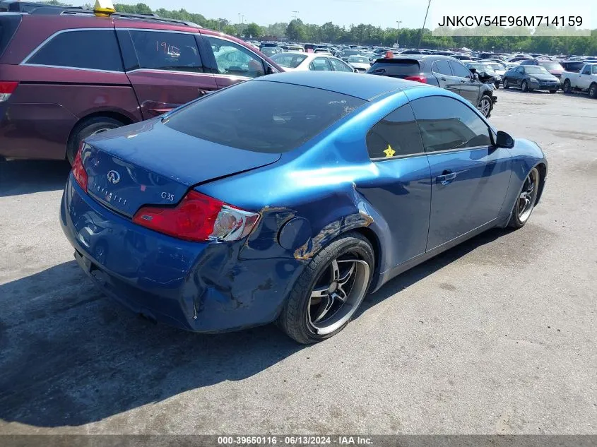 2006 Infiniti G35 VIN: JNKCV54E96M714159 Lot: 39650116