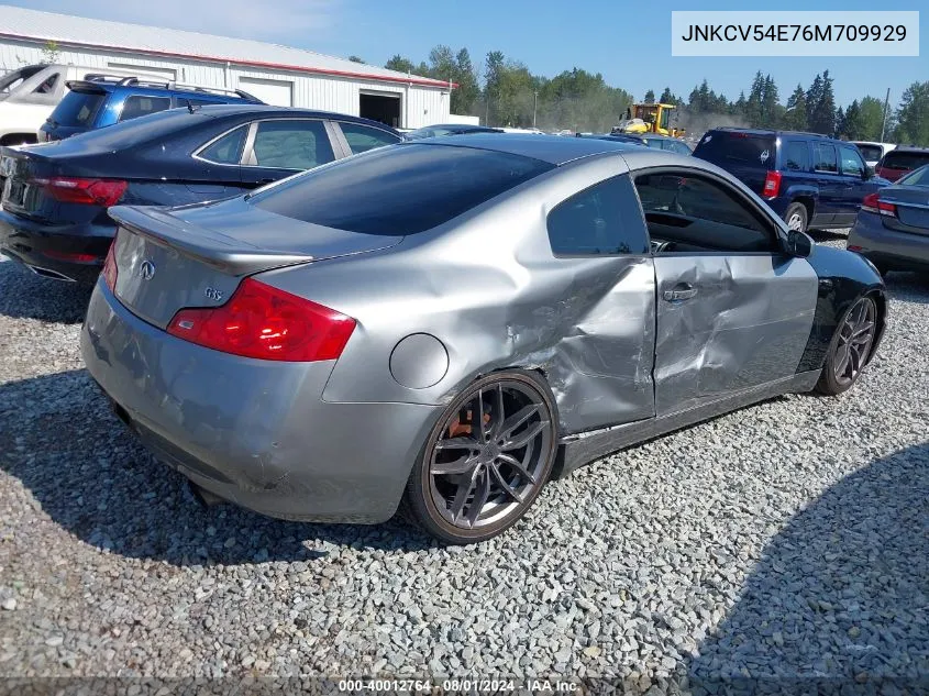 2006 Infiniti G35 VIN: JNKCV54E76M709929 Lot: 40012764