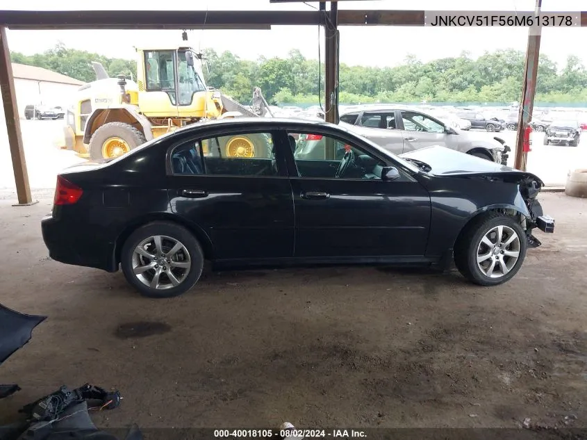 2006 Infiniti G35X VIN: JNKCV51F56M613178 Lot: 40018105