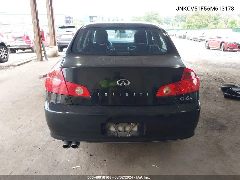 JNKCV51F56M613178 2006 Infiniti G35X