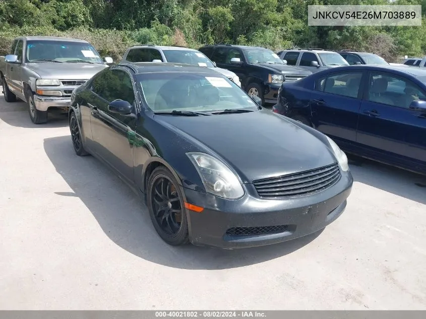 JNKCV54E26M703889 2006 Infiniti G35