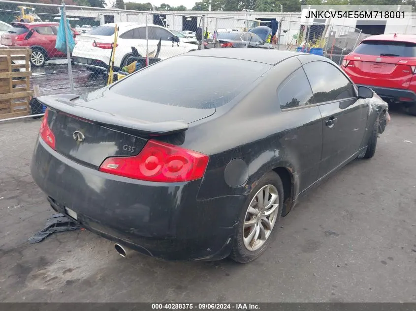 JNKCV54E56M718001 2006 Infiniti G35