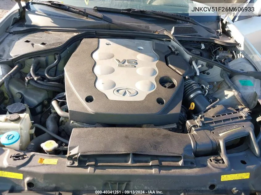 JNKCV51F26M606933 2006 Infiniti G35X