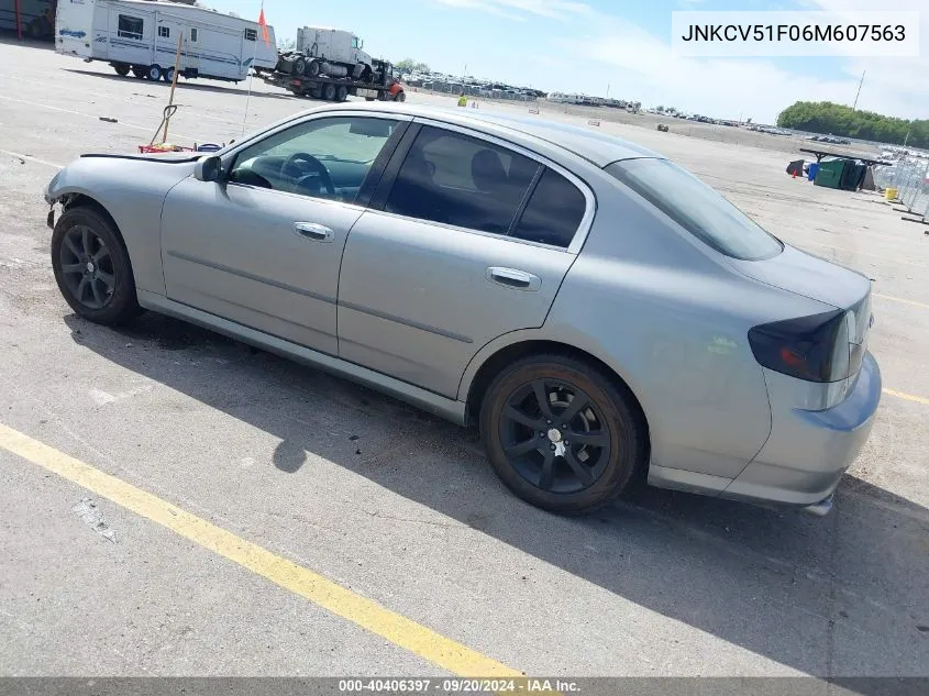 2006 Infiniti G35X VIN: JNKCV51F06M607563 Lot: 40406397