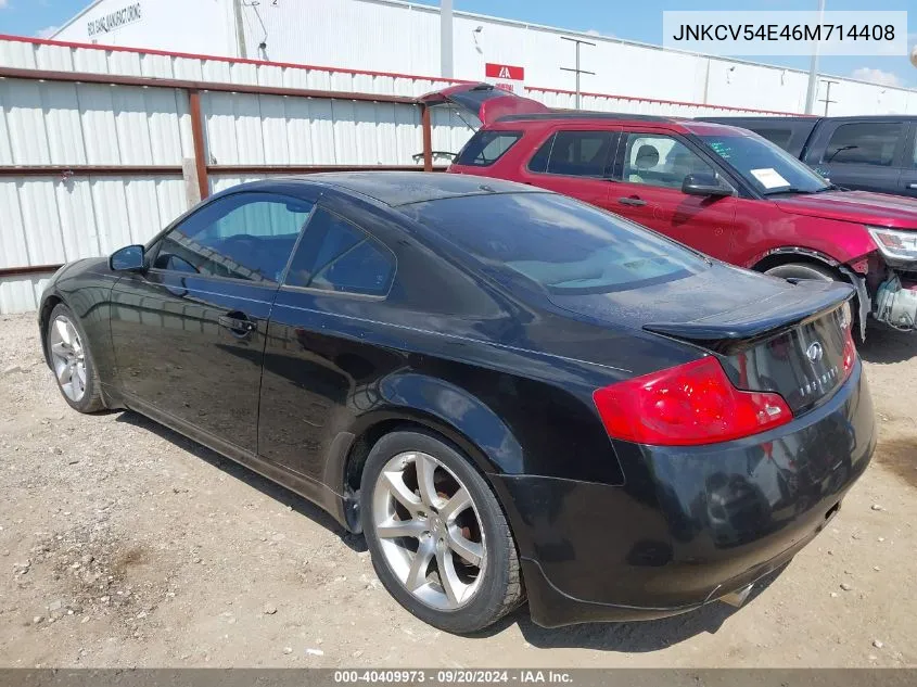 2006 Infiniti G35 VIN: JNKCV54E46M714408 Lot: 40409973