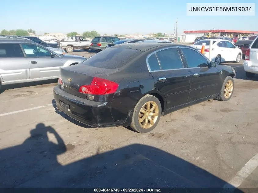 JNKCV51E56M519034 2006 Infiniti G35