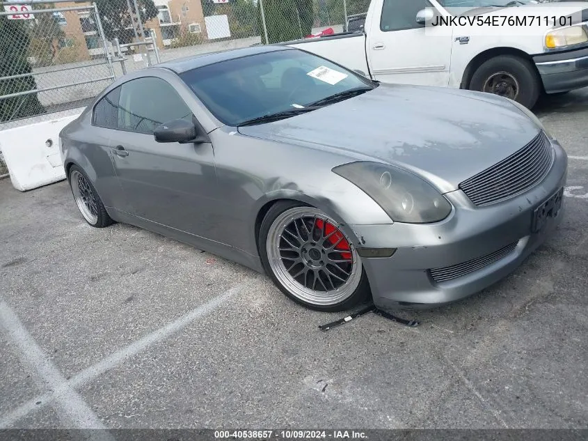 2006 Infiniti G35 VIN: JNKCV54E76M711101 Lot: 40538657